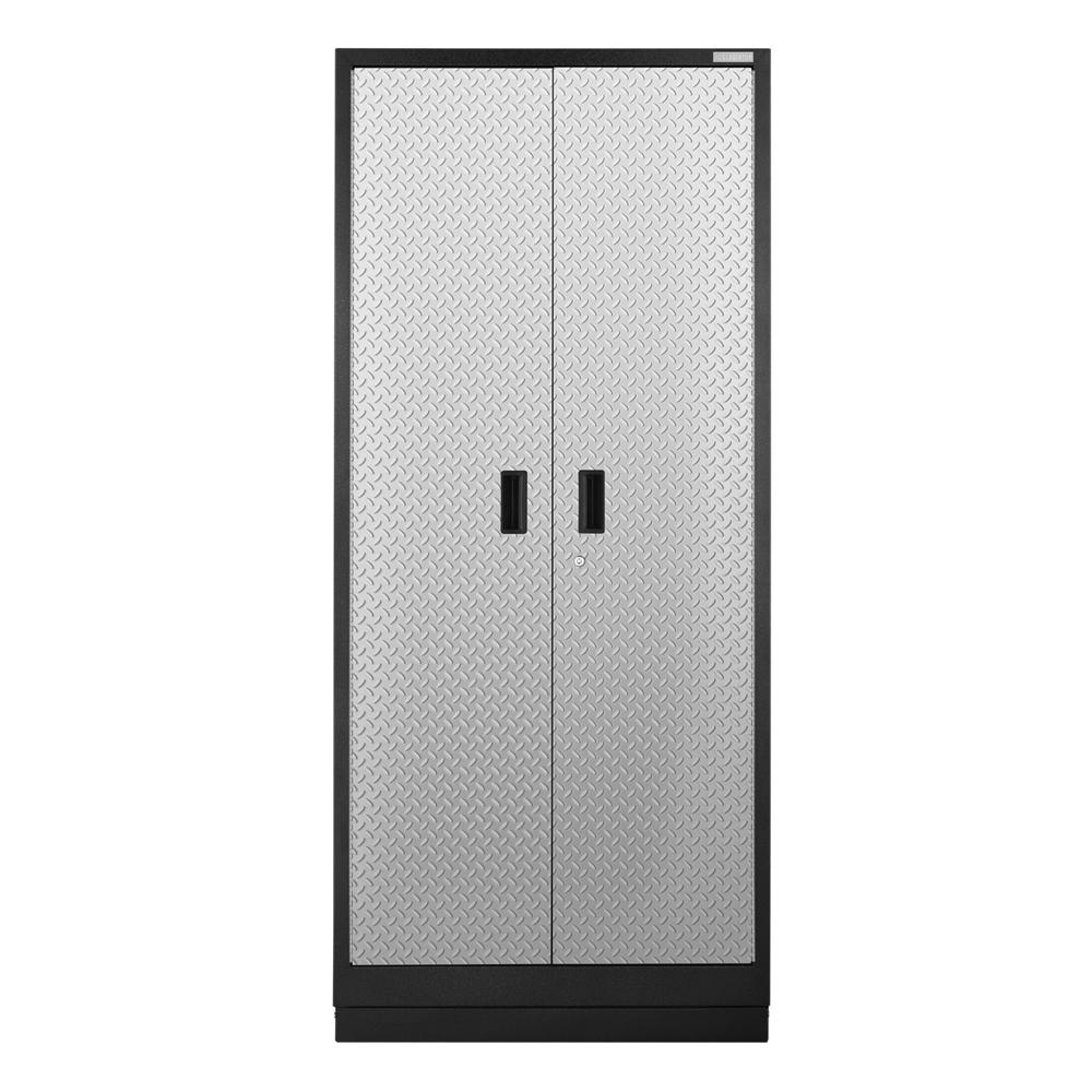 Gladiator Premier Pre-Assembled 84" Tall Cabinet in silver tread