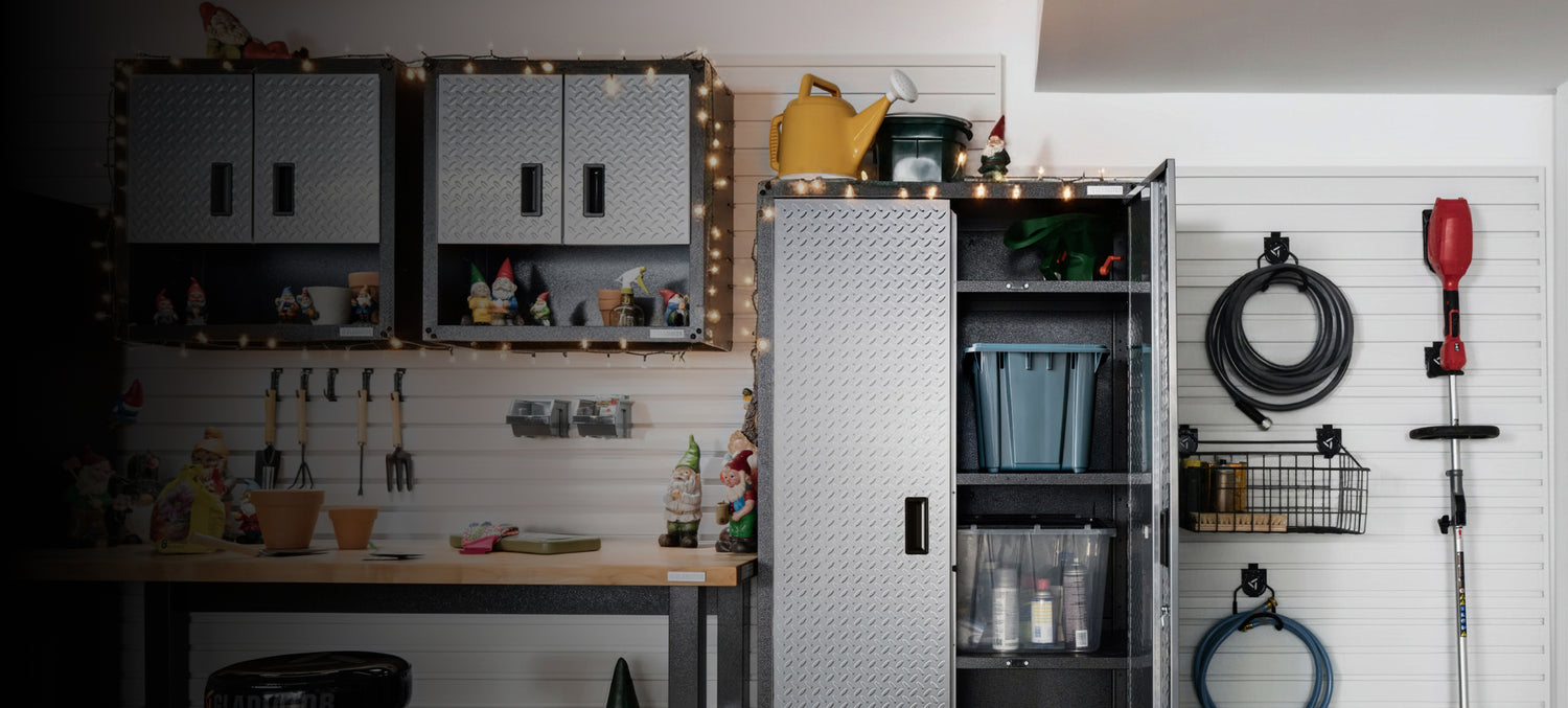 Gladiator® cabinets in a garage.