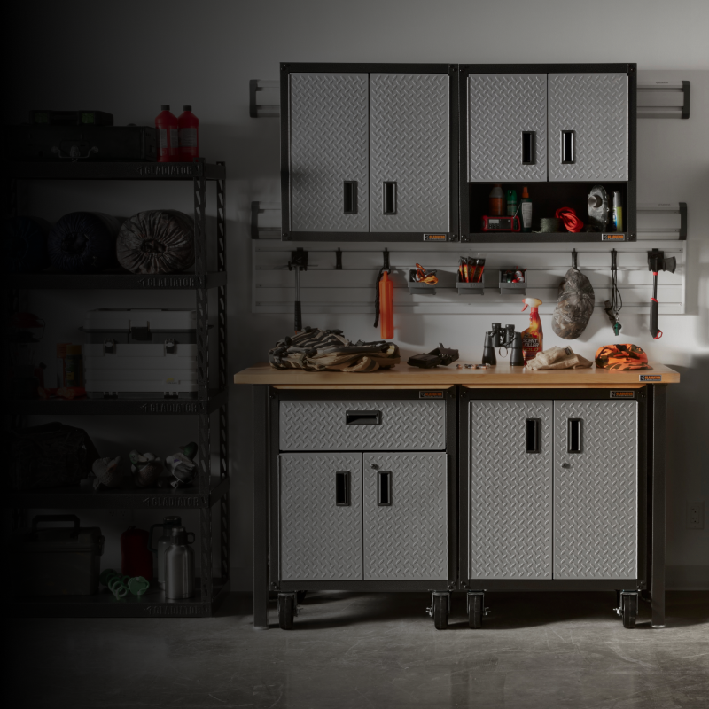 Gladiator® garage storage solutions in a garage
