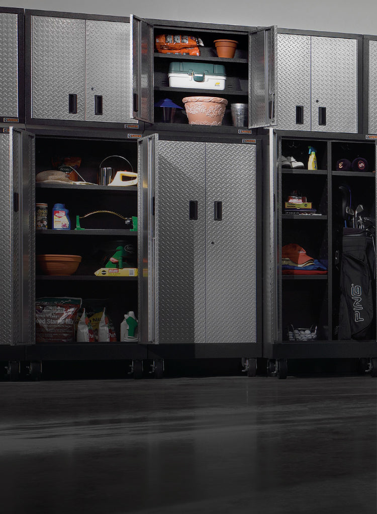 A collection of Gladiator® cabinets.