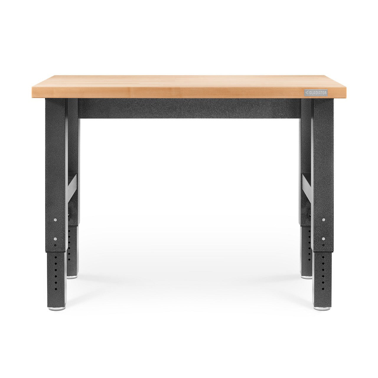 Gladiator 4' Adjustable Height Hardwood Workbench in Hammered Granite