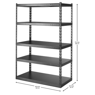 4 of 6 images - 48" Wide EZ Connect Rack with Five 24" Deep Shelves (thumbnails)