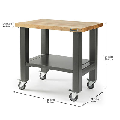 4 of 10 images - 3' Wide Mobile Workstation (thumbnails)