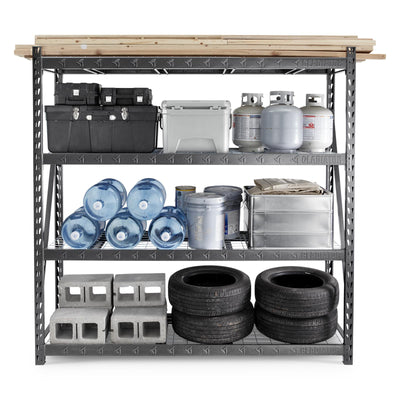 2 of 5 images - 90" x 90" Heavy Duty Mega Rack with Four Adjustable Shelves (thumbnails)