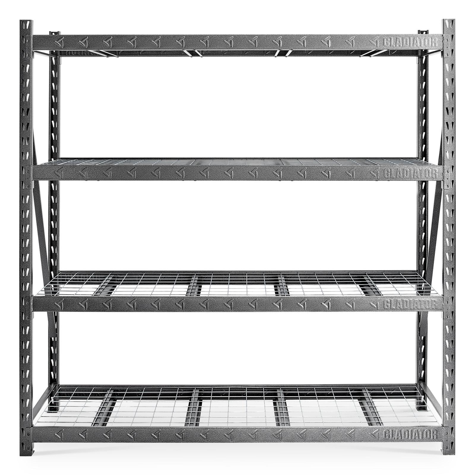 90" x 90" Heavy Duty Mega Rack with Four Adjustable Shelves