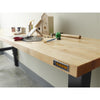 3 of 13 images - 8' Adjustable Height Hardwood Workbench